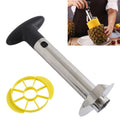 2 uds pelador de piña de acero inoxidable cortador de frutas herramientas de cocina, Pineapple Corer Slicer (Black handle), Pineapple Corer Slicer (Yellow handle), Pineapple Corer Slicer (Fruit Green handle)