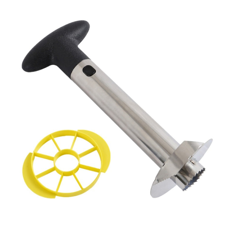 2 uds pelador de piña de acero inoxidable cortador de frutas herramientas de cocina, Pineapple Corer Slicer (Black handle), Pineapple Corer Slicer (Yellow handle), Pineapple Corer Slicer (Fruit Green handle)