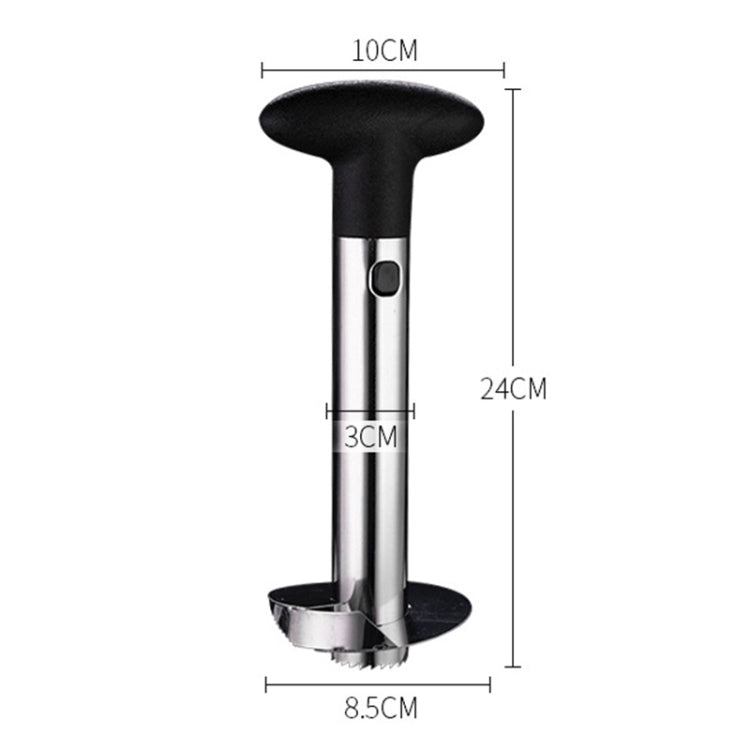 2 uds pelador de piña de acero inoxidable cortador de frutas herramientas de cocina, Pineapple Corer Slicer (Black handle), Pineapple Corer Slicer (Yellow handle), Pineapple Corer Slicer (Fruit Green handle)