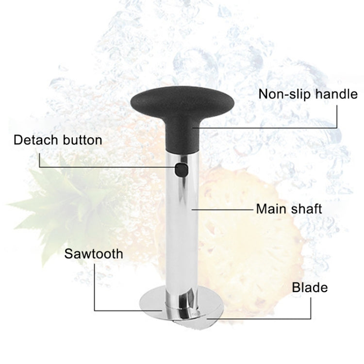 2 uds pelador de piña de acero inoxidable cortador de frutas herramientas de cocina, Pineapple Corer Slicer (Black handle), Pineapple Corer Slicer (Yellow handle), Pineapple Corer Slicer (Fruit Green handle)