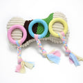 3 uds juguetes para mascotas TPR resistencia a mordeduras suministros para perros juguetes de tela de cuerda de algodón, Big Circle, Circle, Star, Wallery, Triangular, Sub-shot Ball, Pentagar, Big Round Ring, Lantern, Middle Bones, Big Bones, Small Bon...