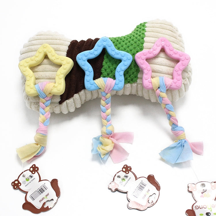 3 uds juguetes para mascotas TPR resistencia a mordeduras suministros para perros juguetes de tela de cuerda de algodón, Big Circle, Circle, Star, Wallery, Triangular, Sub-shot Ball, Pentagar, Big Round Ring, Lantern, Middle Bones, Big Bones, Small Bon...