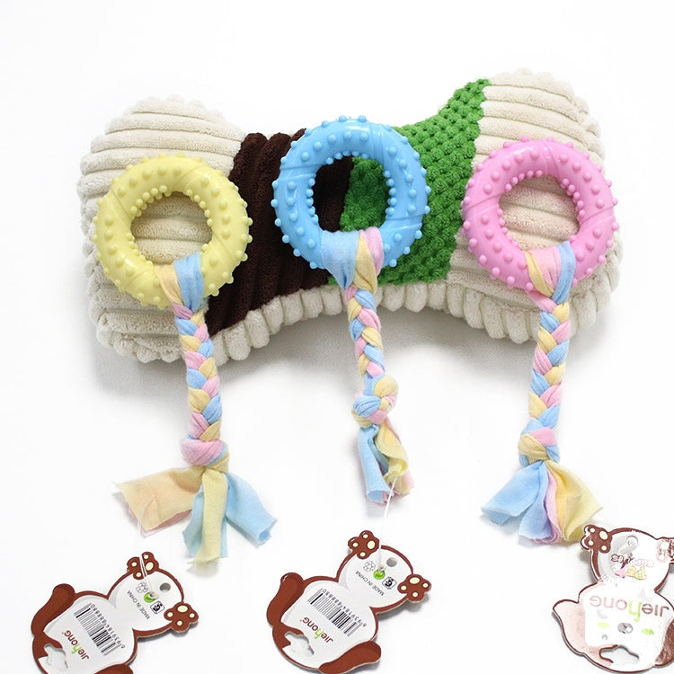 3 uds juguetes para mascotas TPR resistencia a mordeduras suministros para perros juguetes de tela de cuerda de algodón, Big Circle, Circle, Star, Wallery, Triangular, Sub-shot Ball, Pentagar, Big Round Ring, Lantern, Middle Bones, Big Bones, Small Bon...