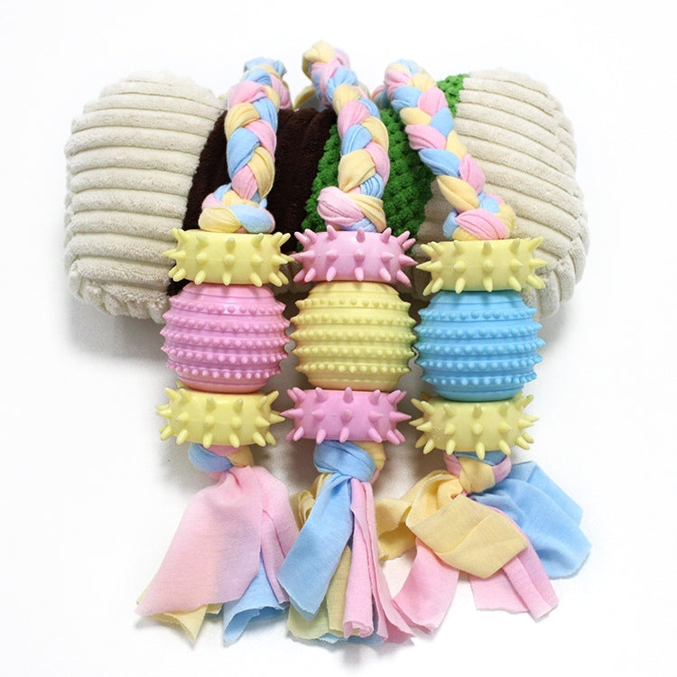 3 uds juguetes para mascotas TPR resistencia a mordeduras suministros para perros juguetes de tela de cuerda de algodón, Big Circle, Circle, Star, Wallery, Triangular, Sub-shot Ball, Pentagar, Big Round Ring, Lantern, Middle Bones, Big Bones, Small Bon...