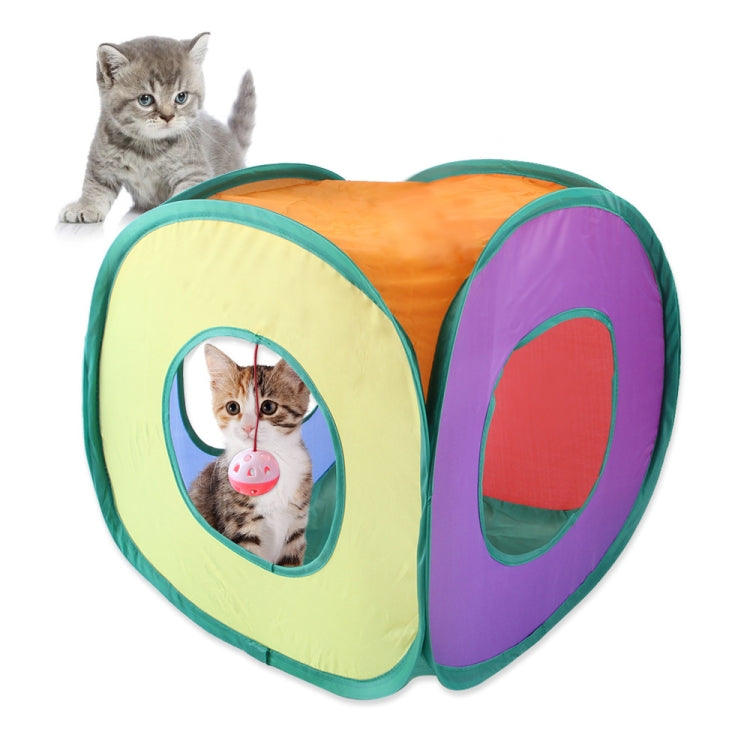 B18210 Túnel cuadrado para gatos Almacenamiento de latas Canal para gatos plegable