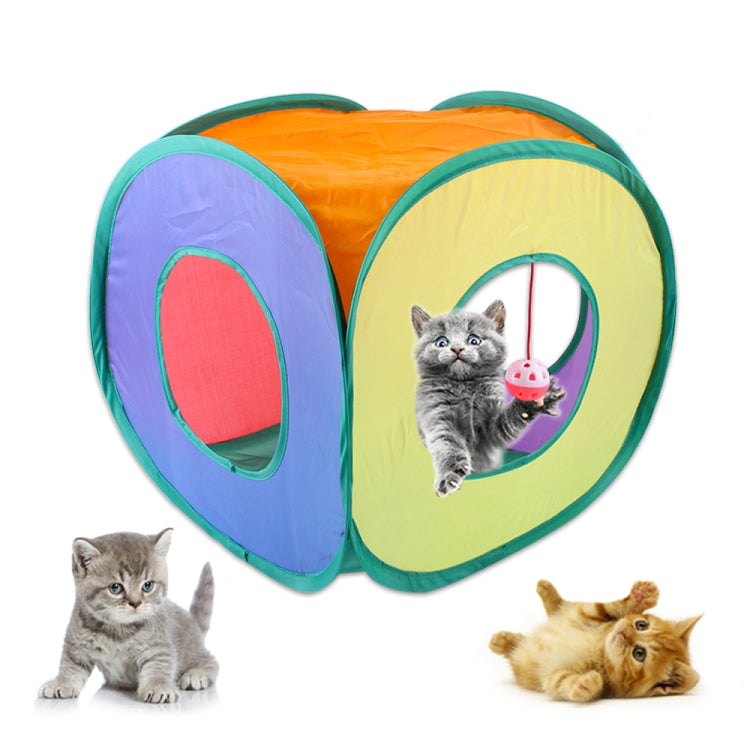 B18210 Túnel cuadrado para gatos Almacenamiento de latas Canal para gatos plegable