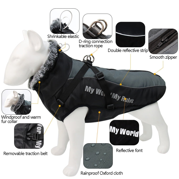 BL-683 Ropa reflectante para perros Keep Warm, XL, XXL, XXXL