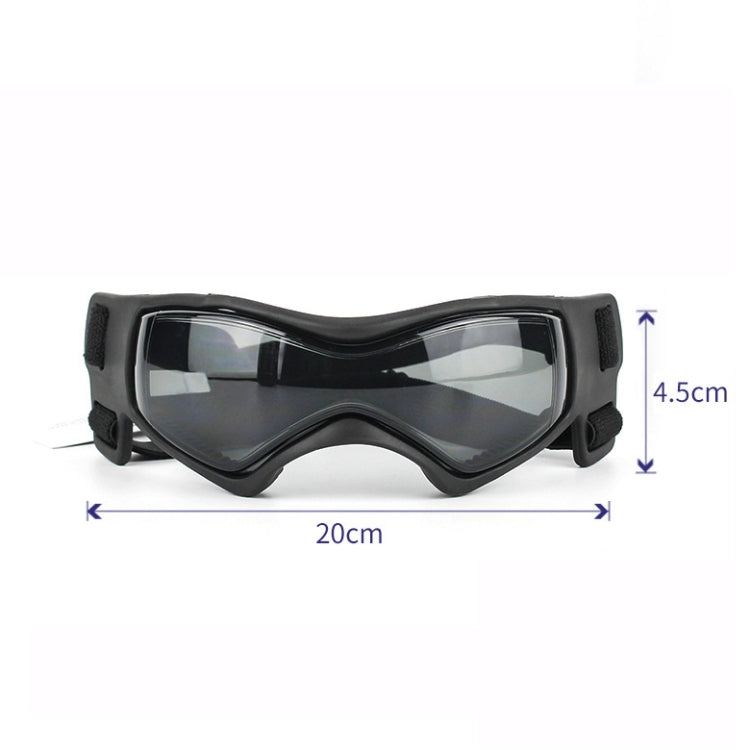 Gafas de sol para perros con montura blanda Anti-UV para mascotas, Rojo, Negro