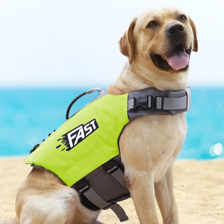 Traje de baño con chaleco salvavidas para perros con estampado reflectante, M, L