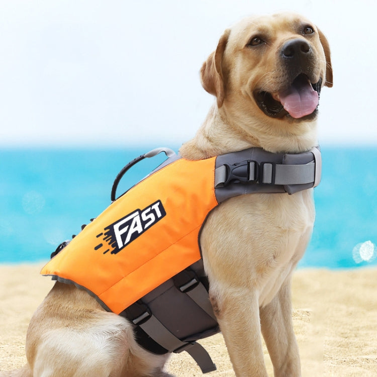 Traje de baño con chaleco salvavidas para perros con estampado reflectante, M, L