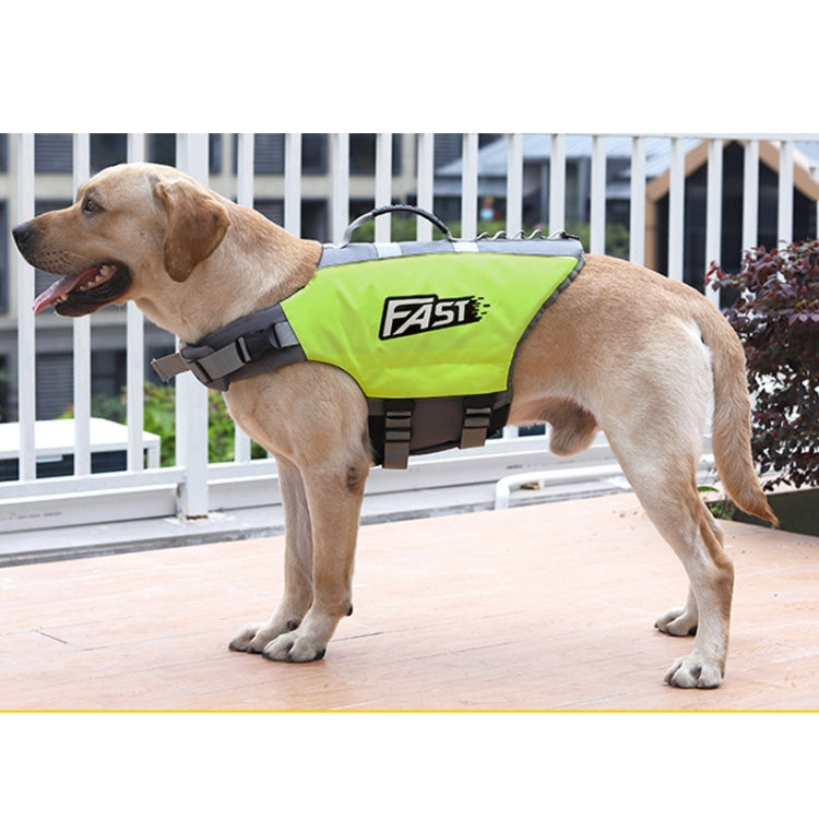 Traje de baño con chaleco salvavidas para perros con estampado reflectante, M, L