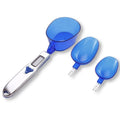 Balanza de cocina Escala de cuchara medidora electrónica con tres cucharas, 500g / 0.5g, 300g / 0.1g