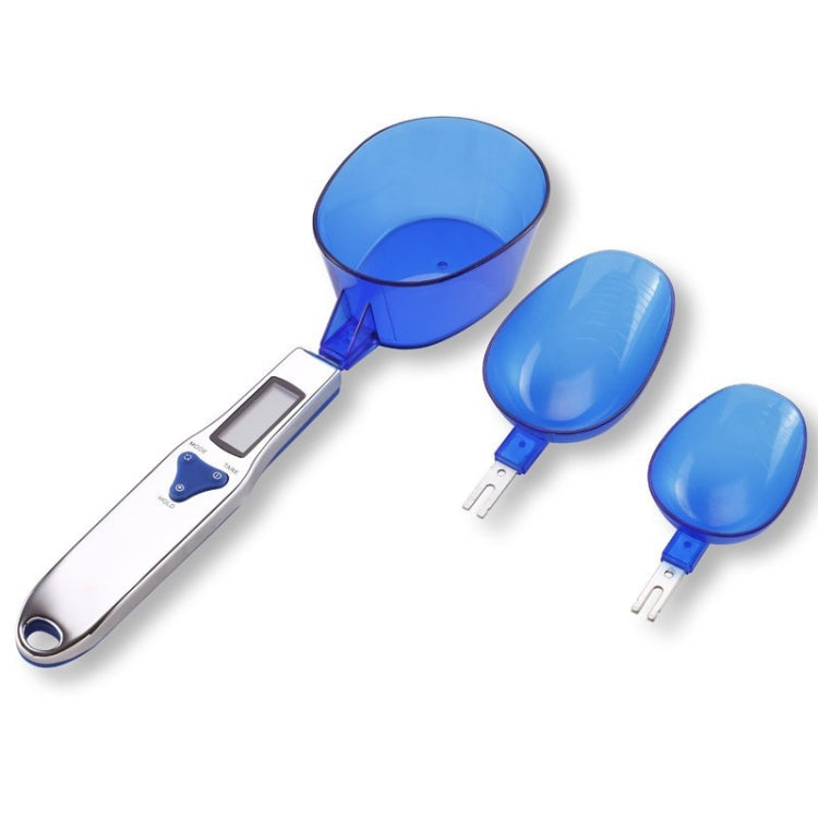 Balanza de cocina Escala de cuchara medidora electrónica con tres cucharas, 500g / 0.5g, 300g / 0.1g