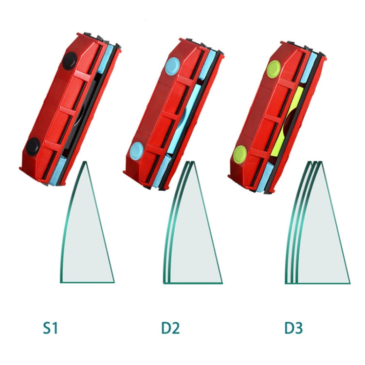Limpiador de vidrios de gran altura con toallita magnética de doble cara, S1, D2, D3