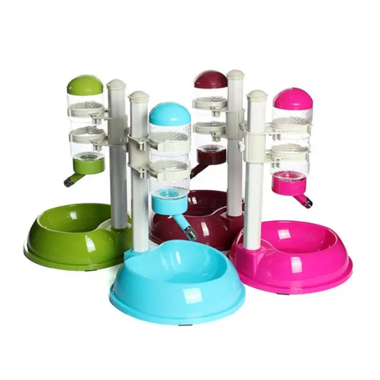 Dispensador de agua automático antideslizante y a prueba de fugas para mascotas, Verde, Rojo de vino, Roja de rosa, Azul