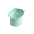 2 uds. Tazón de comida de boca inclinada Cervical con protección alta para mascotas, tazón de plástico antivuelco para gatos, Blue, Pink, Gray