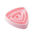 Cuenco de comida para perros antiasfixia con cuenco lento para mascotas resistente al triángulo de plástico, Large Pink, Large Blue, Large Beige