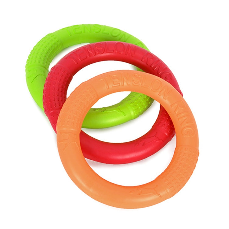 Juguetes para perros Mascotas Anillo de tensión Juguetes de limpieza de dientes, Green Small, Green Large, Orange Small, Orange Large