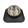 Comedero de cuello inclinado para perros y gatos con cuenco antideslizante de acero inoxidable para mascotas Pugga, estilo:, Single Bowl Black, Single Bowl Silver Gray, Double Bowl Black, Double Bowl Silver Gray