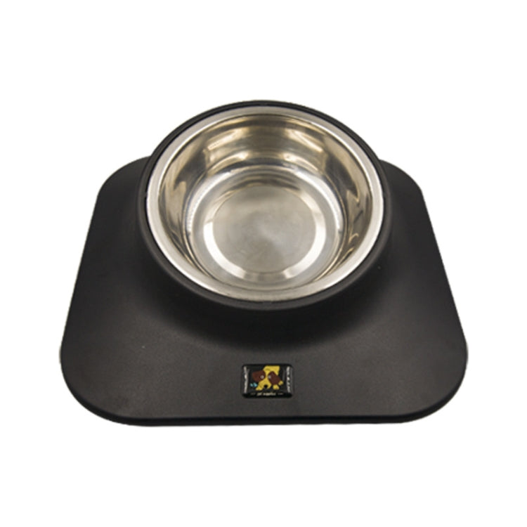 Comedero de cuello inclinado para perros y gatos con cuenco antideslizante de acero inoxidable para mascotas Pugga, estilo:, Single Bowl Black, Single Bowl Silver Gray, Double Bowl Black, Double Bowl Silver Gray