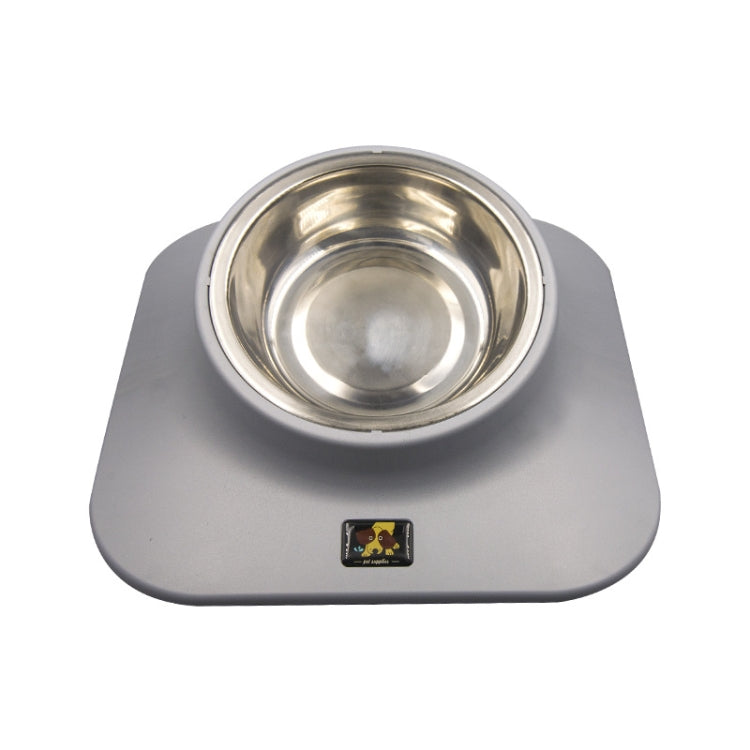 Comedero de cuello inclinado para perros y gatos con cuenco antideslizante de acero inoxidable para mascotas Pugga, estilo:, Single Bowl Black, Single Bowl Silver Gray, Double Bowl Black, Double Bowl Silver Gray