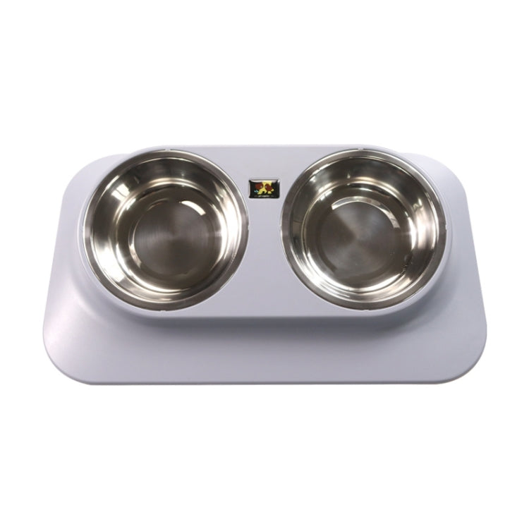 Comedero de cuello inclinado para perros y gatos con cuenco antideslizante de acero inoxidable para mascotas Pugga, estilo:, Single Bowl Black, Single Bowl Silver Gray, Double Bowl Black, Double Bowl Silver Gray