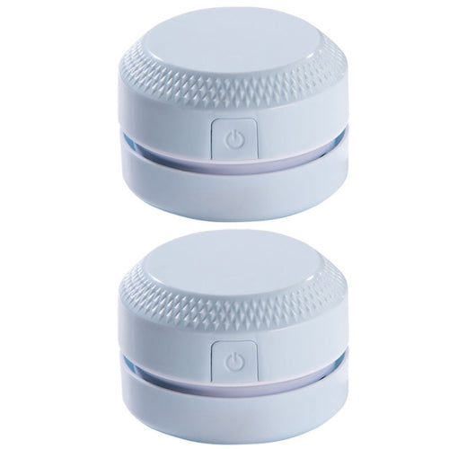 2 uds Mini aspiradora de escritorio limpiador de teclado de confeti de goma, Rosado, Azul
