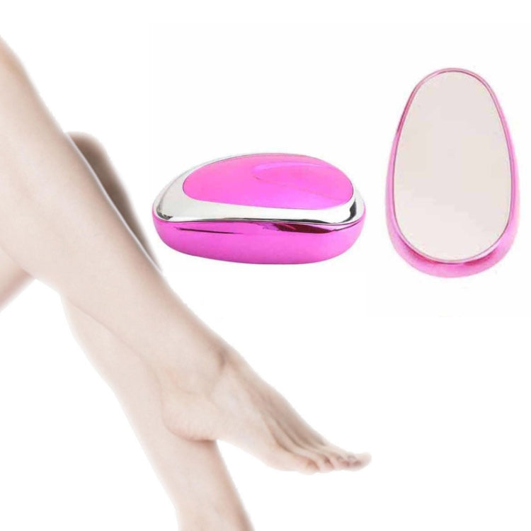 Lady Manual Epilator Crystal Dispositivo de depilación de vidrio exfoliante suave, Roja de rosa, Azul oscuro, Oro de rosa