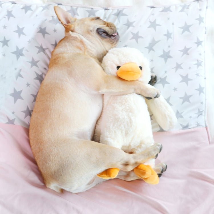 Juguete para morder para perros Hoopet, juguete con sonido de patito de peluche para mascotas, Small
