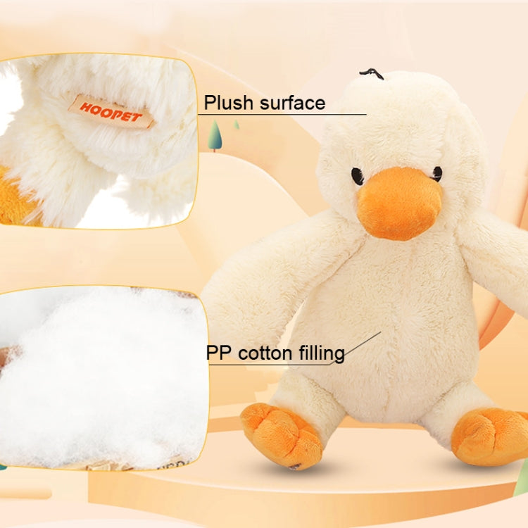 Juguete para morder para perros Hoopet, juguete con sonido de patito de peluche para mascotas, Small