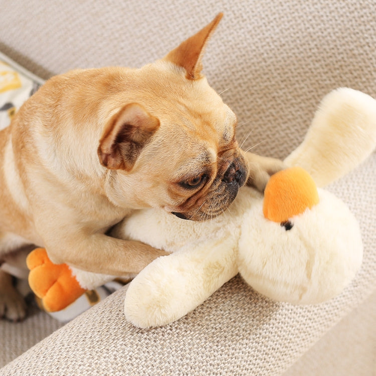 Juguete para morder para perros Hoopet, juguete con sonido de patito de peluche para mascotas, Small