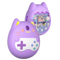 Estuche protector electrónico para mascotas de dibujos animados de silicona, For Tamagotchi pix Purple
