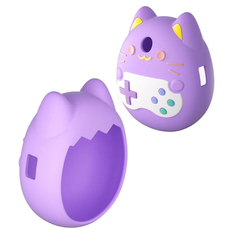 Estuche protector electrónico para mascotas de dibujos animados de silicona, For Tamagotchi pix Purple