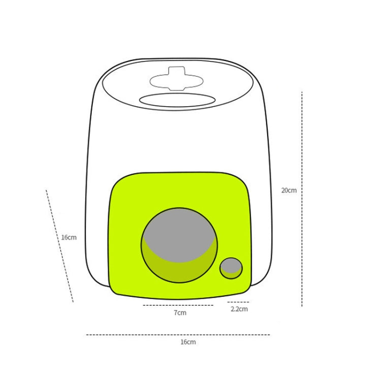 Máquina de recompensa de comida de tenis AFP, alimentador con fugas, máquina de alimentación inteligente para perros, juguete, Green+1 Ball