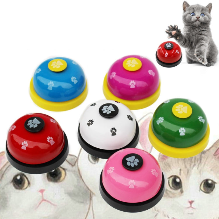 3 uds juguete para mascotas entrenamiento llamado cena campana pequeña huella anillo perro juguetes, 3pcs Pet Bell Red, 3pcs Pet Bell Pink, 3pcs Pet Bell White, 3pcs Pet Bell Royal Blue, 3pcs Pet Bell Yellow