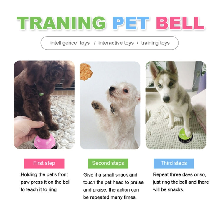 3 uds juguete para mascotas entrenamiento llamado cena campana pequeña huella anillo perro juguetes, 3pcs Pet Bell Red, 3pcs Pet Bell Pink, 3pcs Pet Bell White, 3pcs Pet Bell Royal Blue, 3pcs Pet Bell Yellow