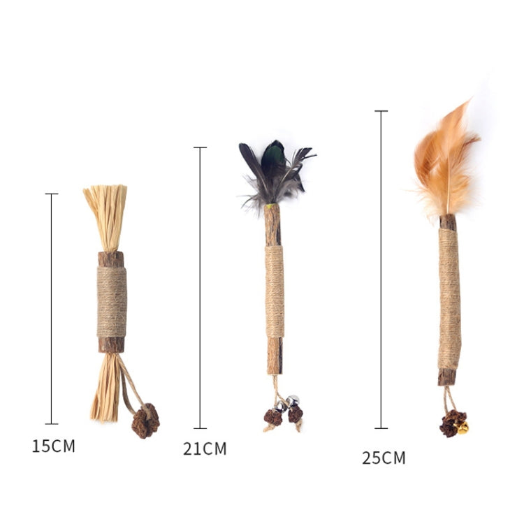 Palo de dentición para gatos, 5 uds., juguete para limpiar los dientes, hierba gatera, 5pcs Lafite, 5pcs Black Feathers, 5pcs Yellow Feathers