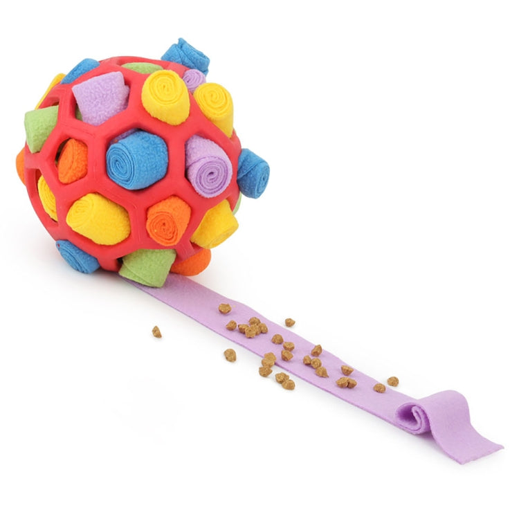 DM202206 Pet Sniffing Ball Perro Oculto Comida Bola de goma Oler Juguetes educativos
