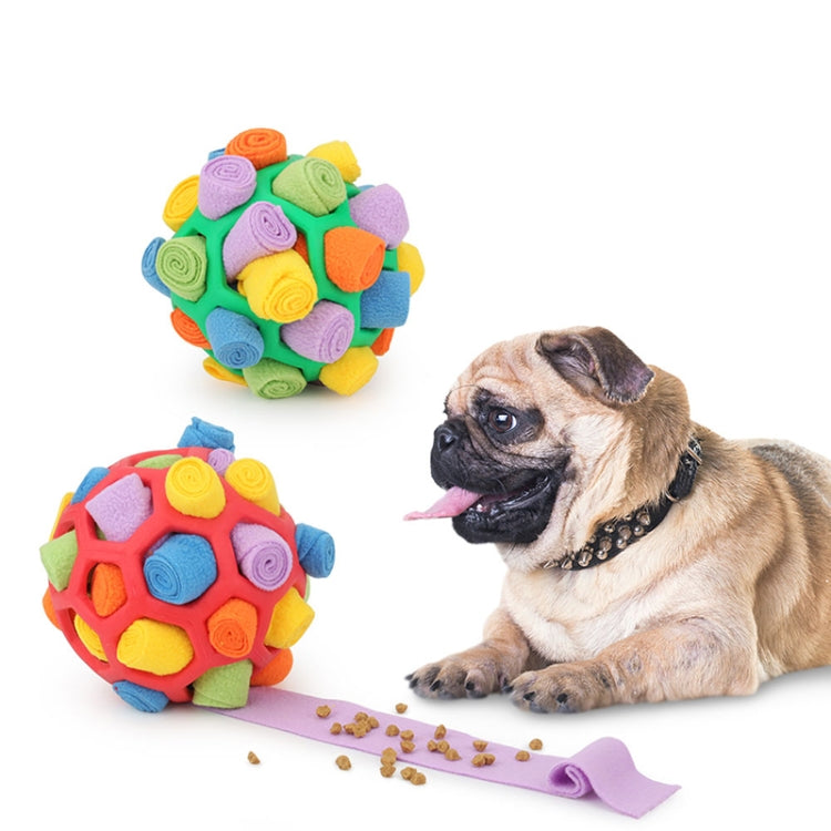 DM202206 Pet Sniffing Ball Perro Oculto Comida Bola de goma Oler Juguetes educativos