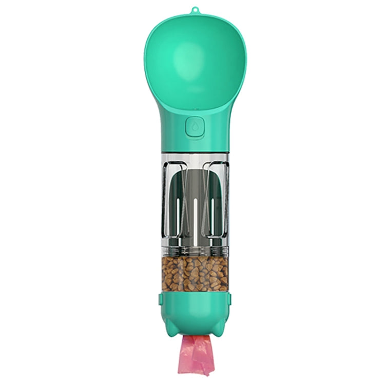 3 en 1 fuente de agua para perros al aire libre a prueba de fugas botella de bebida portátil para mascotas, 300ml, 300ml+Food Box, 500ml, 500ml+Food Box