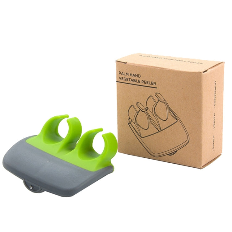 Pelador de mano de palma de 2 uds para patatas, frutas, pelador de verduras de cocina, 2pcs Green, 2pcs Orange