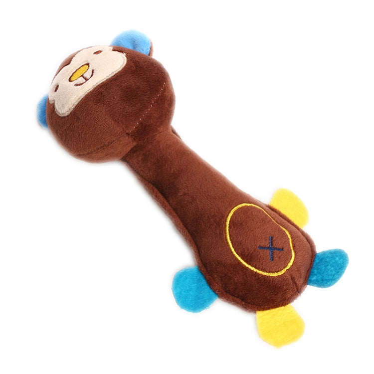 3 piezas de juguetes para perros, juguetes de peluche con sonido, resistentes a las mordeduras, suministros para perros para la dentición, Monkey, Pig, Deer