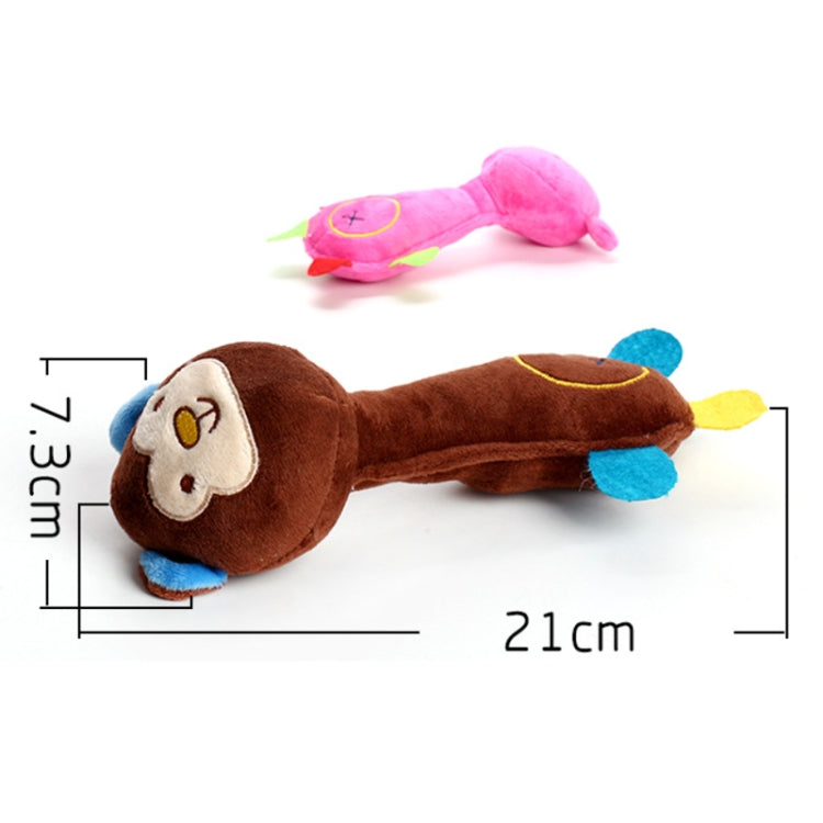 3 piezas de juguetes para perros, juguetes de peluche con sonido, resistentes a las mordeduras, suministros para perros para la dentición, Monkey, Pig, Deer