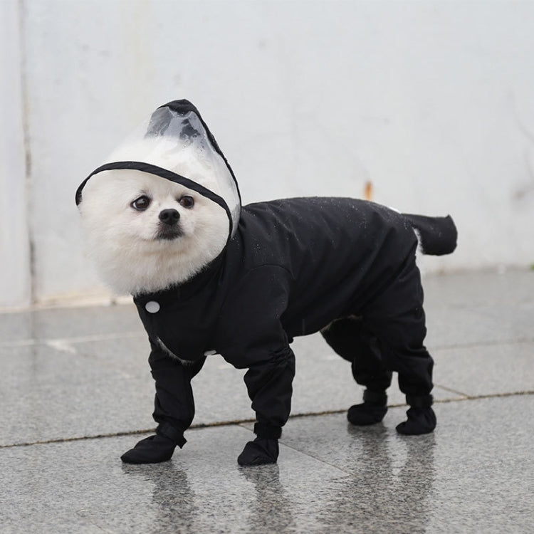Chubasquero impermeable para exteriores de una sola pieza para mascotas con todo incluido, S, M, L, XL