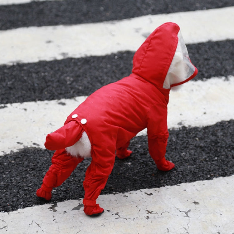 Chubasquero impermeable para exteriores de una sola pieza para mascotas con todo incluido, S, M, L, XL