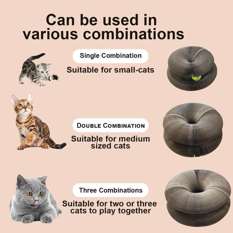 LM1012 Tablero rascador para gatos con órgano, juguetes para gatos con campana, Organ Shape