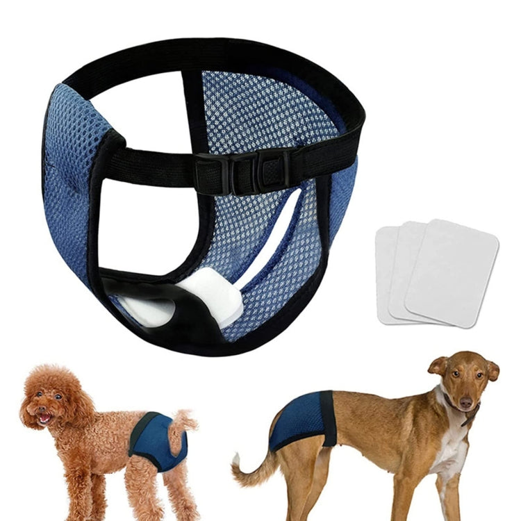 Pantalones fisiológicos transpirables para perros, pantalones menstruales, pantalones sanitarios antiacoso, Black XL: 50-59cm
