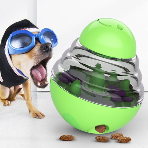 056DT Rompecabezas Entrenamiento Pet Food Fugas Juguete Tumble Ball Perro Juguete, Tumbler Ball(Lake Blue), Tumbler Ball(Green)