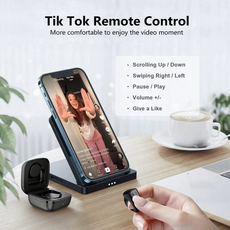 Anillo teledirigido de la yema del dedo de Bluetooth del teléfono móvil con el compartimiento de carga, D01