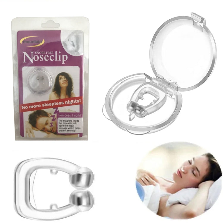 Dispositivo magnético antironquidos para dejar de roncar, Clip para la nariz, ayuda para dormir, protector de Apnea, 1pc